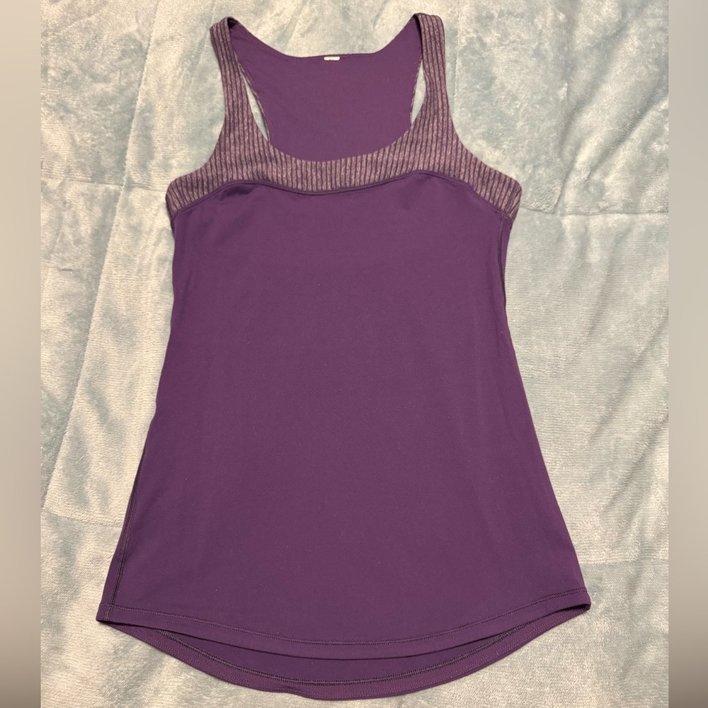 Lululemon Women's Purple Tank Top, Size 4
